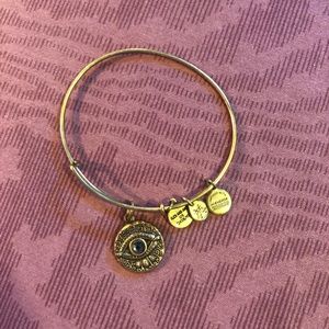 Alex and Ani Gold Evil Eye Expandable Wire Bangle
